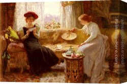 Telling Canvas Paintings - Fortune Telling by Francis Sidney Muschamp