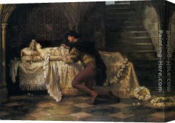 Romeo Canvas Paintings - Romeo and Juliet by Francis Sidney Muschamp