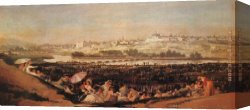 Francisco De Goya Canvas Paintings - Festival at the Meadow of San Isadore by Francisco de Goya
