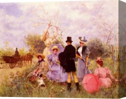 Francisco Miralles Canvas Paintings - Flores Silvestres by Francisco Miralles