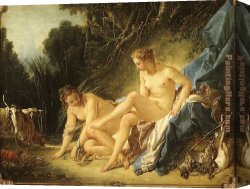 After The Bath 1888 Canvas Paintings - Diana Resting after her Bath by Francois Boucher