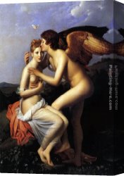 Cupid Canvas Paintings - Cupid and Psyche by Francois Gerard