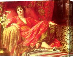 Frank Holl Canvas Paintings - Passion by Frank Dicksee