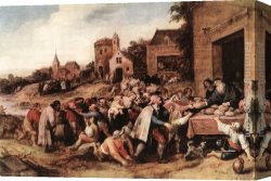 Mercy Canvas Paintings - The Seven Acts of Mercy by Frans the younger Francken