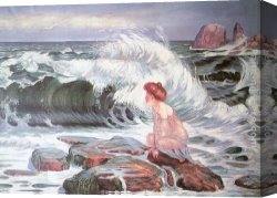 Wave Canvas Paintings - The Wave by Frantisek Kupka