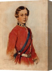 Prince Canvas Paintings - Albert Edward, Prince of Wales by Franz Xavier Winterhalter
