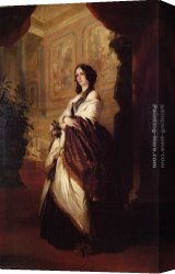The Ugly Duchess Canvas Paintings - Harriet Howard, Duchess of Sutherland by Franz Xavier Winterhalter