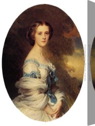 Comtesse De Tillieres Canvas Paintings - Melanie de Bussiere, Comtesse Edmond de Pourtales by Franz Xavier Winterhalter