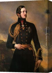 Prince Canvas Paintings - Prince Albert by Franz Xavier Winterhalter