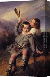 Prince Canvas Paintings - Prince Alfred and Princess Helena by Franz Xavier Winterhalter