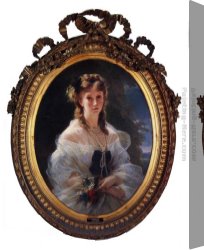 The Ugly Duchess Canvas Paintings - Princess Sophie Troubetskoi, Duchess de Morny by Franz Xavier Winterhalter