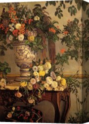 Hearts And Flowers I Canvas Paintings - Flowers by Frederic Bazille