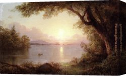 Evening Landscape at East Bergholt Canvas Paintings - Landscape in the Adirondacks by Frederic Edwin Church