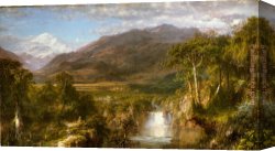 Hearts And Flowers I Canvas Paintings - The Heart of the Andes by Frederic Edwin Church