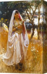 Frederick Arthur Bridgman Canvas Paintings - La jeune mauresque by Frederick Arthur Bridgman