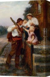Return Canvas Paintings - A Fathers Return by Frederick Morgan