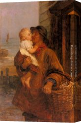 Daddy Canvas Paintings - A Welcome For Daddy by Frederick Morgan