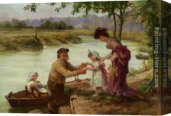 Dainty Fares Canvas Paintings - Dainty Fares by Frederick Morgan