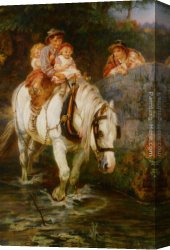 Frederick Canvas Paintings - Hold Tight by Frederick Morgan