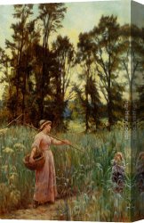 Frederick Canvas Paintings - Not Far To Go by Frederick Morgan