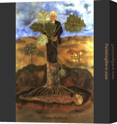 Frida Canvas Paintings - Luther Burbank by Frida Kahlo
