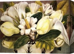 Frida Canvas Paintings - Magnolias by Frida Kahlo