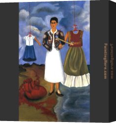 Memory Canvas Paintings - Memory by Frida Kahlo