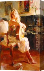 A Special Moment I Canvas Paintings - GOLDEN MOMENT by Garmash