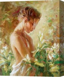 Lilies Canvas Paintings - Lost in Lilies by Garmash