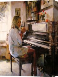 Morning Canvas Paintings - MORNING INSPIRATION by Garmash