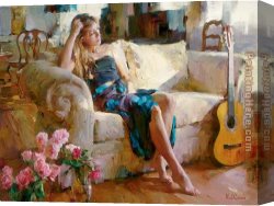 Music of The Soul II Canvas Paintings - Music in the Afternoon by Garmash