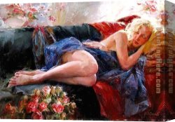 Impressionist Canvas Paintings - Sleeping Beauty by Garmash