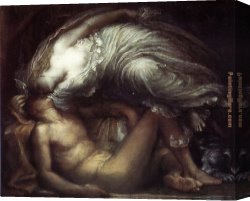 Georges Canvas Paintings - Endymion by George Frederick Watts