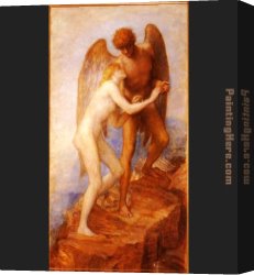 Which One Do You Love Best Canvas Paintings - Love And Life by George Frederick Watts