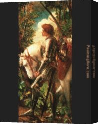 Georges Canvas Paintings - Sir Galahad by George Frederick Watts