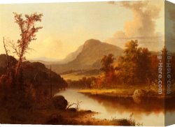 Autumn Landscape Canvas Paintings - Autumn Landscape by George Henry Durrie