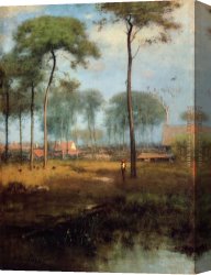 Promise of Spring Canvas Paintings - Early Morning Tarpon Springs by George Inness