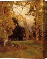 Afternoon Canvas Paintings - Late Afternoon by George Inness