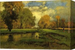 Georges Canvas Paintings - October by George Inness