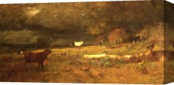 Peace in The Midst of The Storm Canvas Paintings - The Coming Storm by George Inness