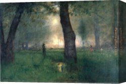 Georges Canvas Paintings - The Trout Brook by George Inness
