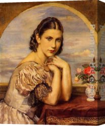 Apperley Canvas Paintings - Enriqueta by George Owen Wynne Apperley