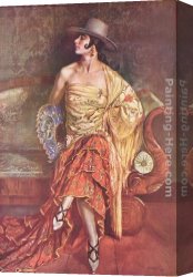 Apperley Canvas Paintings - Flamenca by George Owen Wynne Apperley