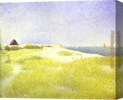 Seurat Canvas Paintings - Fort-Samson Grandcamp by Georges Seurat
