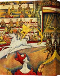 Georges Canvas Paintings - The Circus by Georges Seurat