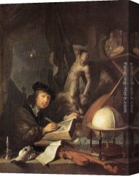 Painter in His Studio Canvas Paintings - Painter in his Studio by Gerrit Dou