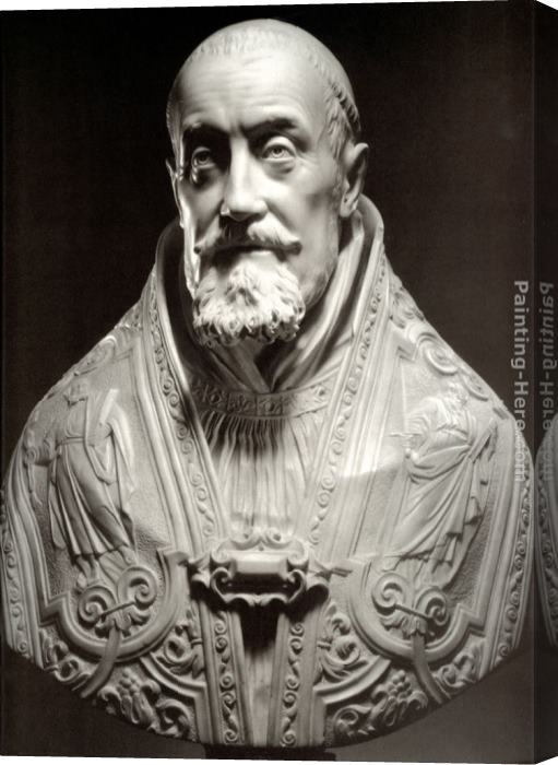 Gian Lorenzo Bernini Bust of Pope Gregory XV Stretched Canvas Painting ...