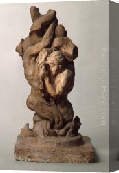 Nymph And Triton Canvas Paintings - Tritons with Dolphins by Gian Lorenzo Bernini