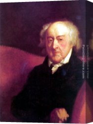 Gilbert Canvas Paintings - John Adams by Gilbert Stuart