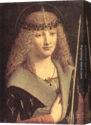 Martyrdom of St Sebastian Canvas Paintings - St Sebastian by Giovanni Antonio Boltraffio